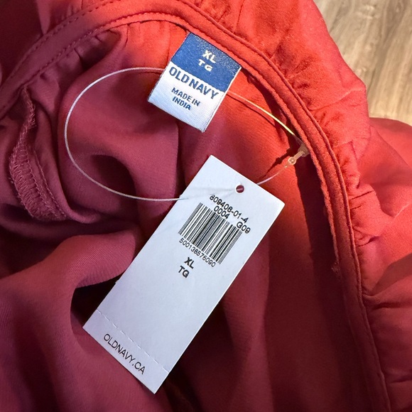 155. Old Navy Ruffled burnt orange dress - Picture 6 of 7